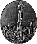 Ludwig Gies (1887-1966), Athena in den Trümmern